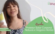 protetor solar corporal natural e vegano herbia